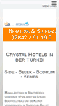 Mobile Screenshot of crystal-hotels.de
